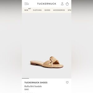 Tuckernuck Raffia Brit Sandals Size 9